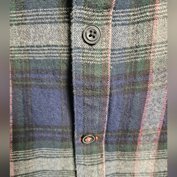 Coleman 100% Cotton Plaid Flannel Blue Unisex size XL  Coleman Leather Logo - Picture 6 of 15